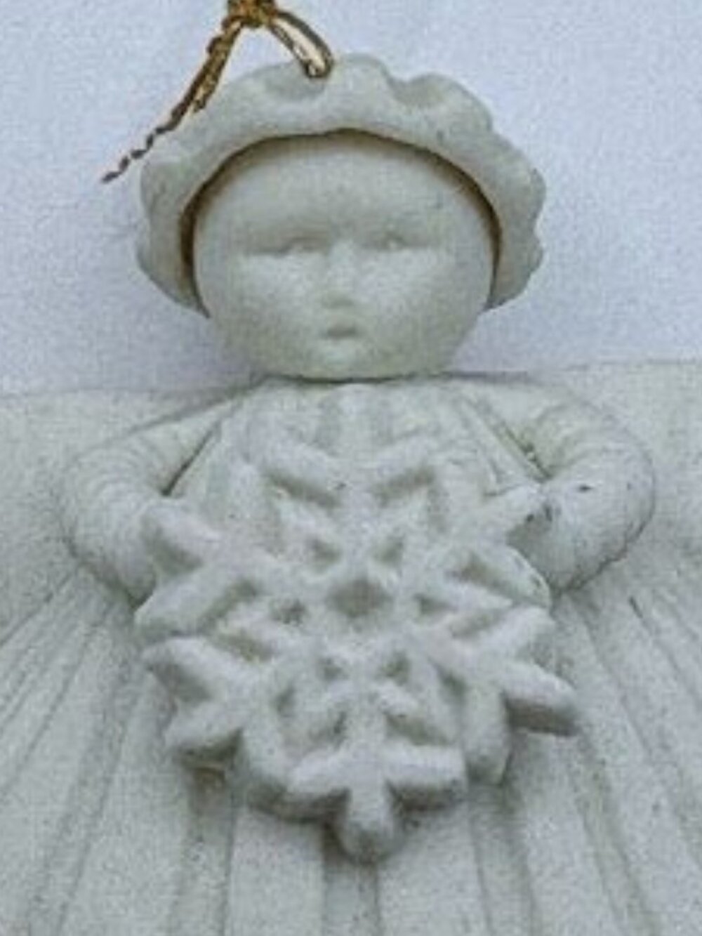 Vintage 1989 Margaret Furlong Snowflake Angel Christmas ornament